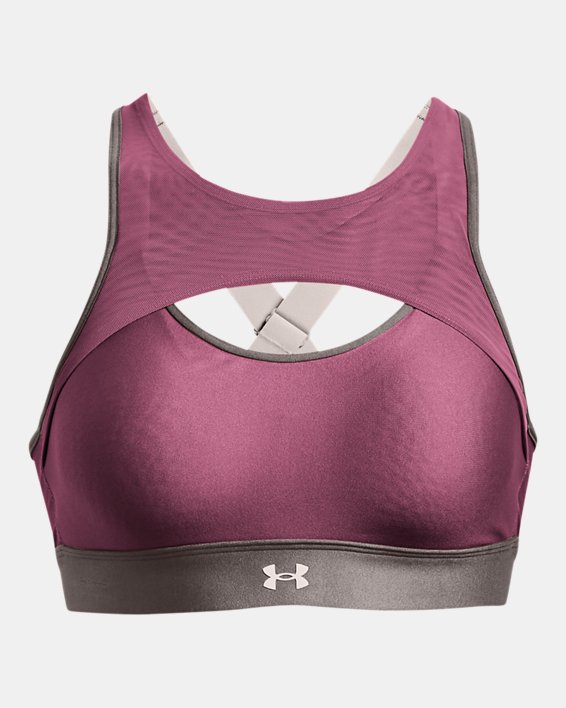 Women's UA Infinity High Harness Sports Bra, Pink, pdpMainDesktop image number 10